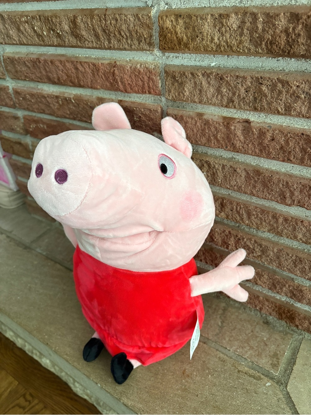 Peppa Pig 12” Plush Stuffed Animal Red Dress Hasbro Official. 🆕 no tags!